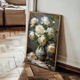 Floral 631 Canvas Art 18" x 24" / 45 x 60 cm / Black