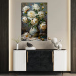Floral 631 Canvas Art 18" x 24" / 45 x 60 cm / Black