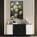 Floral 631 Canvas Art 60 x 40 cm / Black