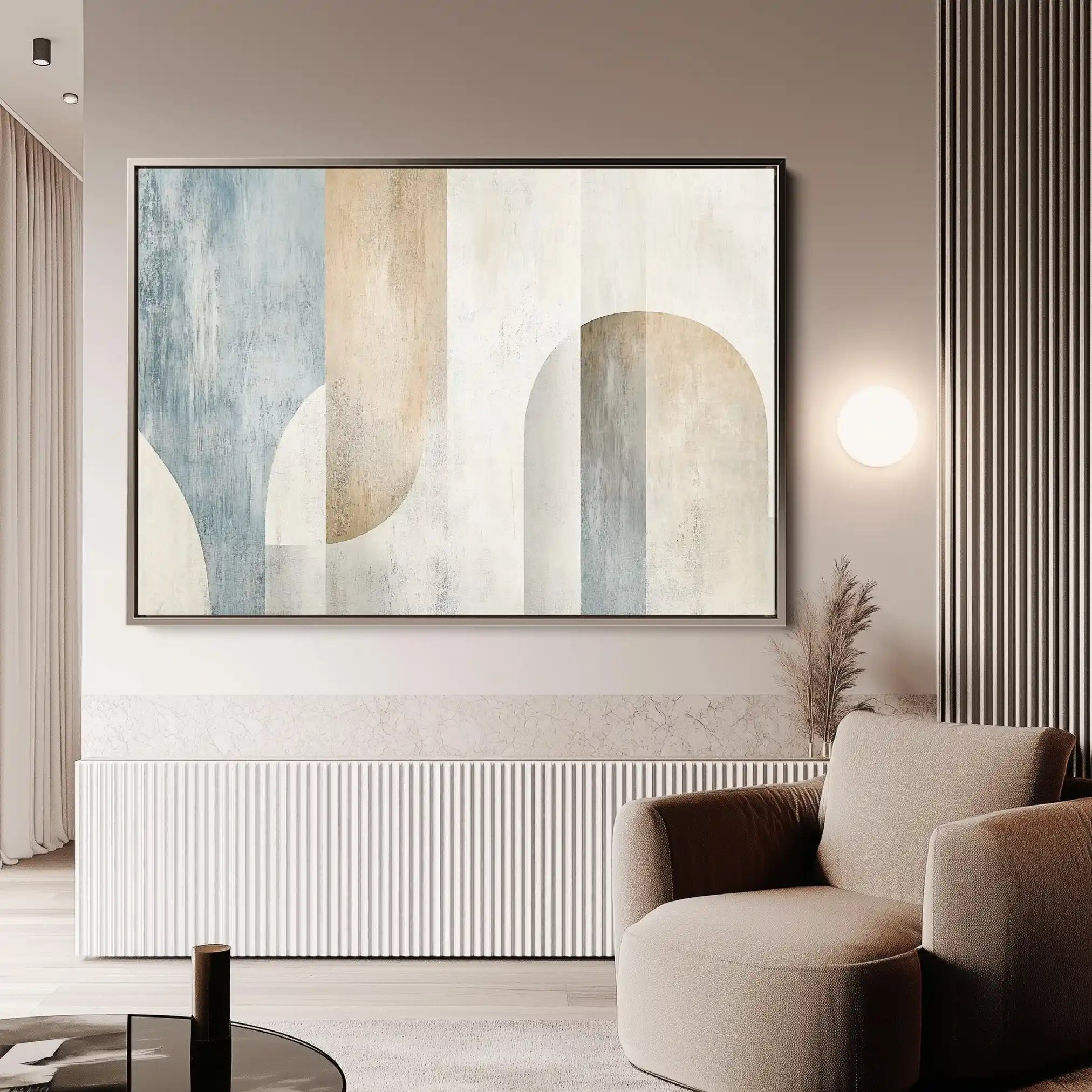 Abstract 632 Canvas Art 18" x 24" / 45 x 60 cm / Black
