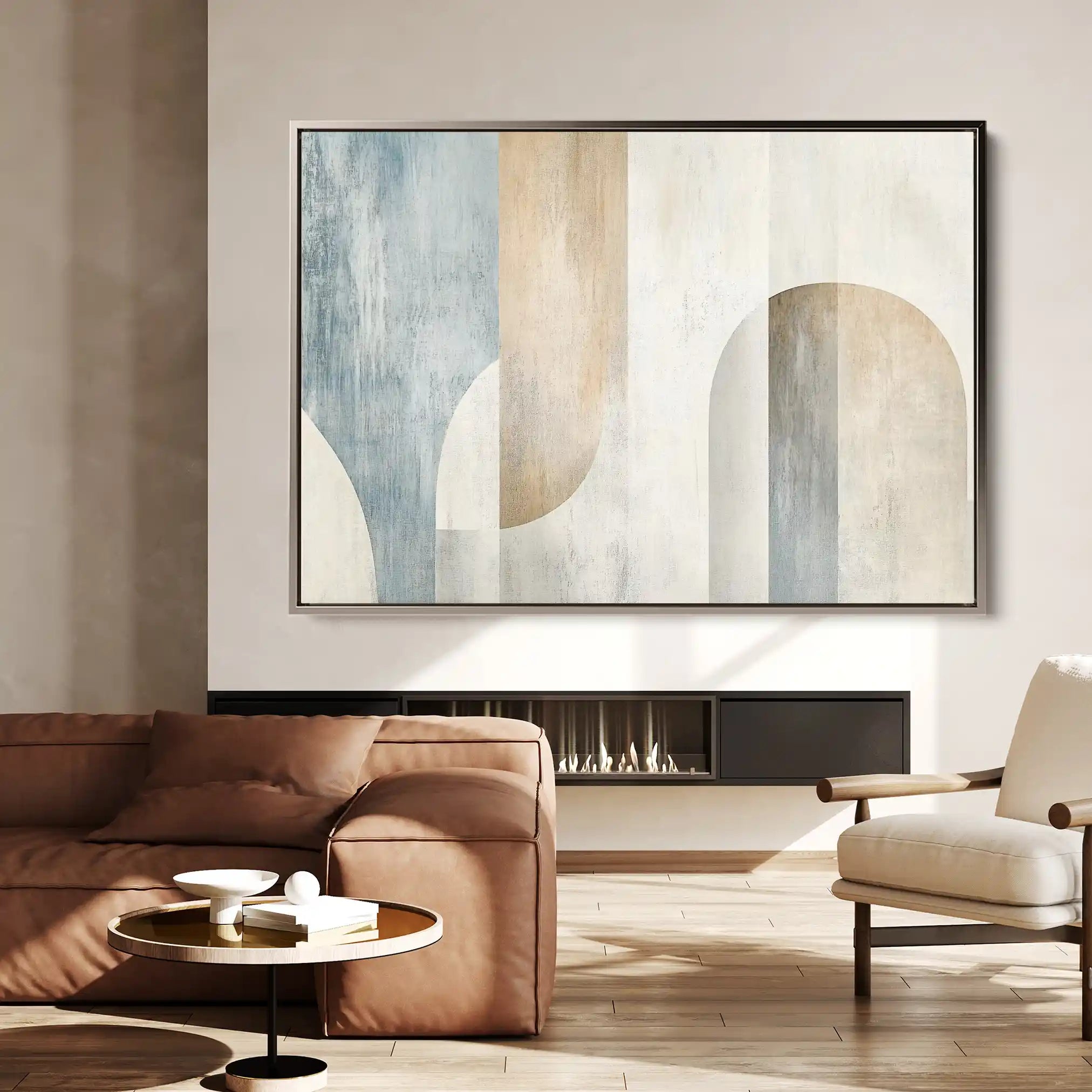 Abstract 632 Canvas Art 18" x 24" / 45 x 60 cm / Black
