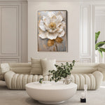 Floral 632 Canvas Art 18" x 24" / 45 x 60 cm / Black