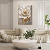 Floral 632 Canvas Art 18" x 24" / 45 x 60 cm / Black
