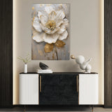Floral 632 Canvas Art 18" x 24" / 45 x 60 cm / Black