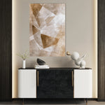 Abstract 633 Canvas Art 18" x 24" / 45 x 60 cm / Black