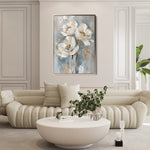 Floral 633 Canvas Art 18" x 24" / 45 x 60 cm / Black