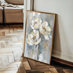 Floral 633 Canvas Art 18" x 24" / 45 x 60 cm / Black