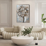 Floral 634 Canvas Art 18" x 24" / 45 x 60 cm / Black