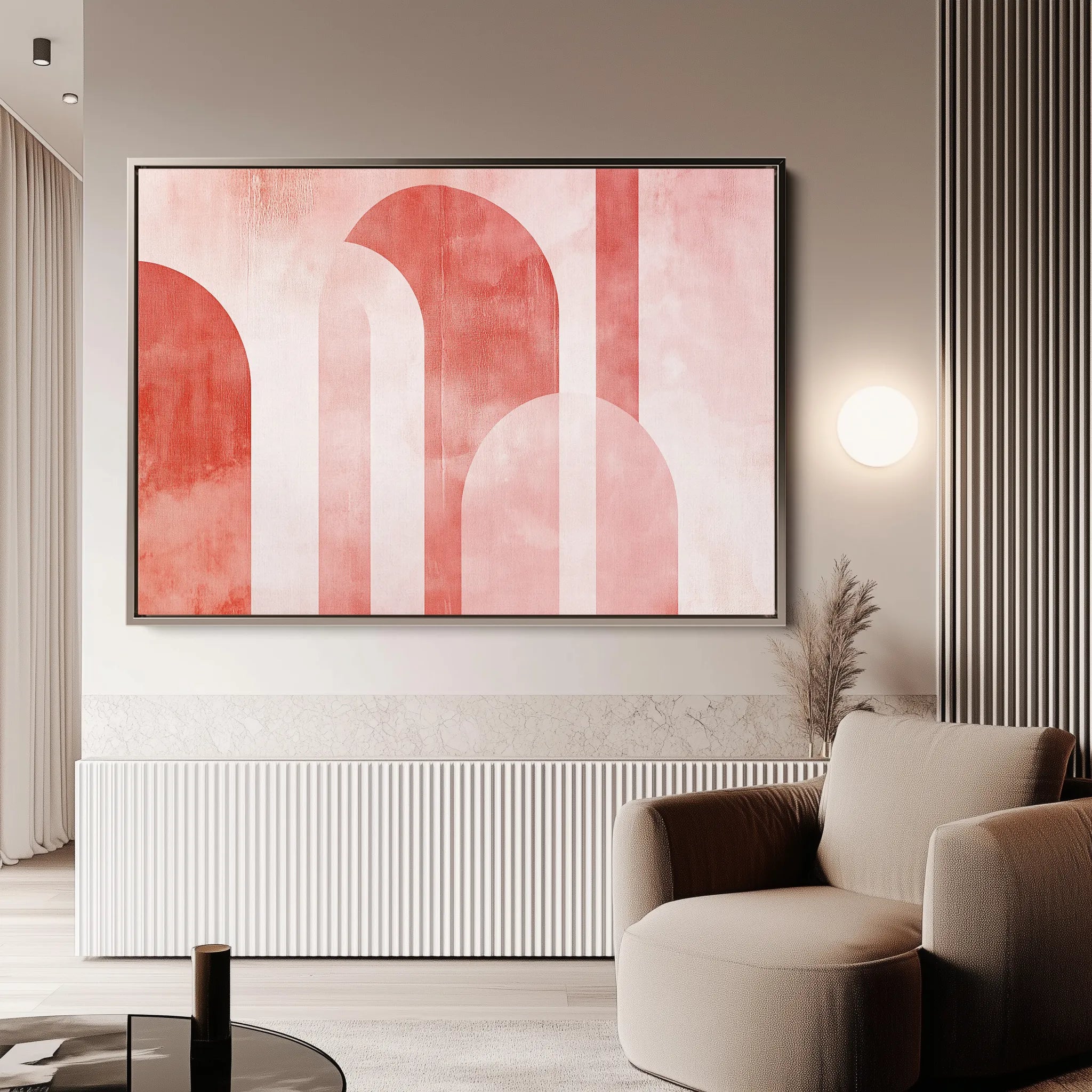 Abstract 635 Canvas Art 18" x 24" / 45 x 60 cm / Black