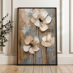 Floral 635 Canvas Art 18" x 24" / 45 x 60 cm / Black