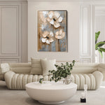 Floral 635 Canvas Art 18" x 24" / 45 x 60 cm / Black