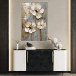 Floral 635 Canvas Art 18" x 24" / 45 x 60 cm / Black