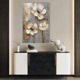 Floral 635 Canvas Art 18" x 24" / 45 x 60 cm / Black