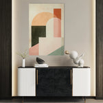 Abstract 636 Canvas Art 18" x 24" / 45 x 60 cm / Black