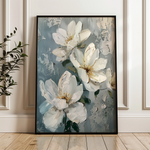 Floral 636 Canvas Art 18" x 24" / 45 x 60 cm / Black
