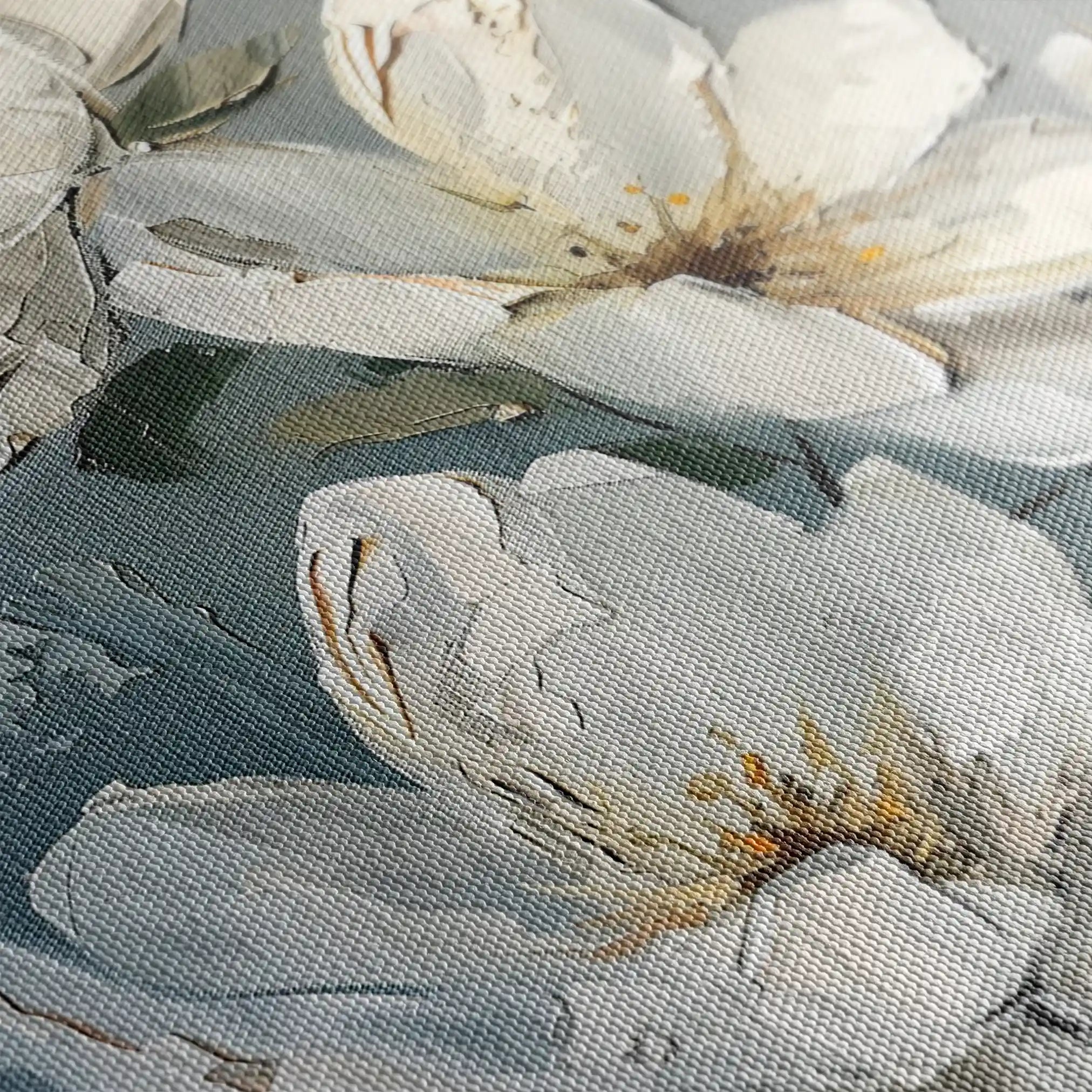 Floral 636 Canvas Art 18" x 24" / 45 x 60 cm / Black
