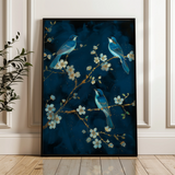 Floral 637 Canvas Art 18" x 24" / 45 x 60 cm / Black
