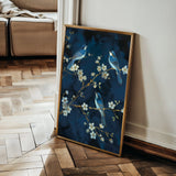 Floral 637 Canvas Art 18" x 24" / 45 x 60 cm / Black