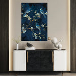 Floral 637 Canvas Art 18" x 24" / 45 x 60 cm / Black