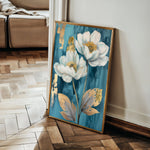 Floral 639 Canvas Art 18" x 24" / 45 x 60 cm / Black