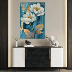 Floral 639 Canvas Art 18" x 24" / 45 x 60 cm / Black