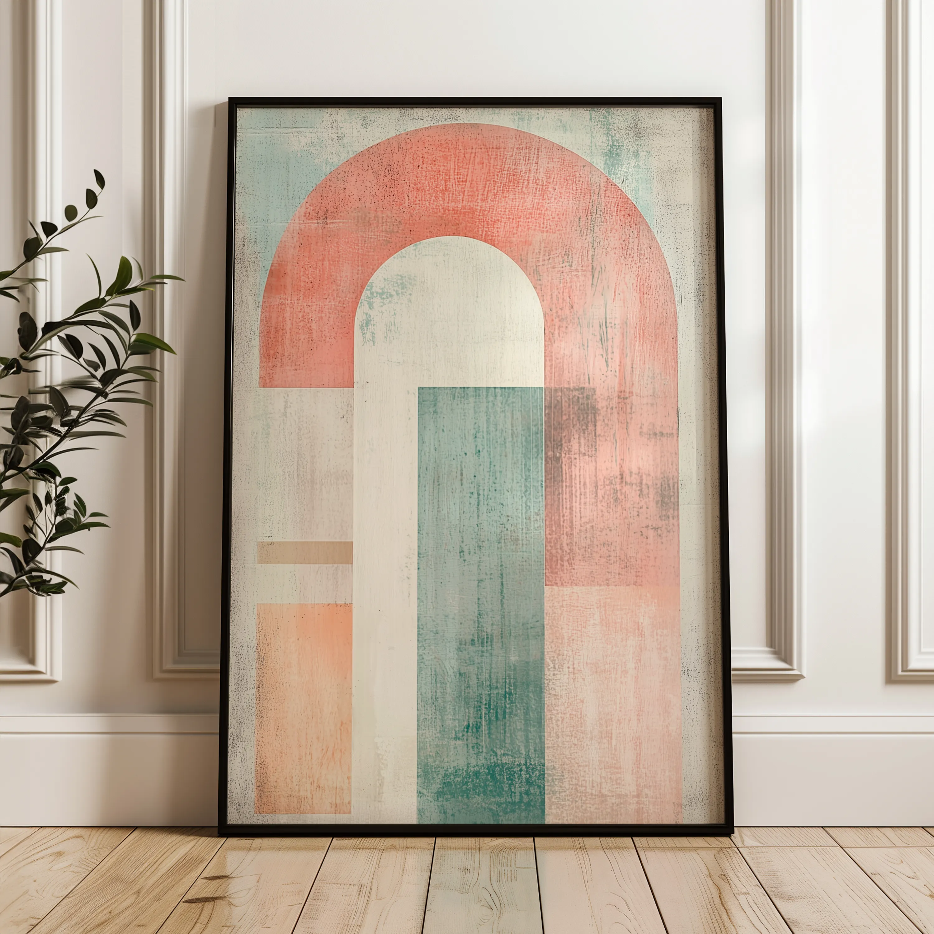 Abstract 640 Canvas Art 18" x 24" / 45 x 60 cm / Black