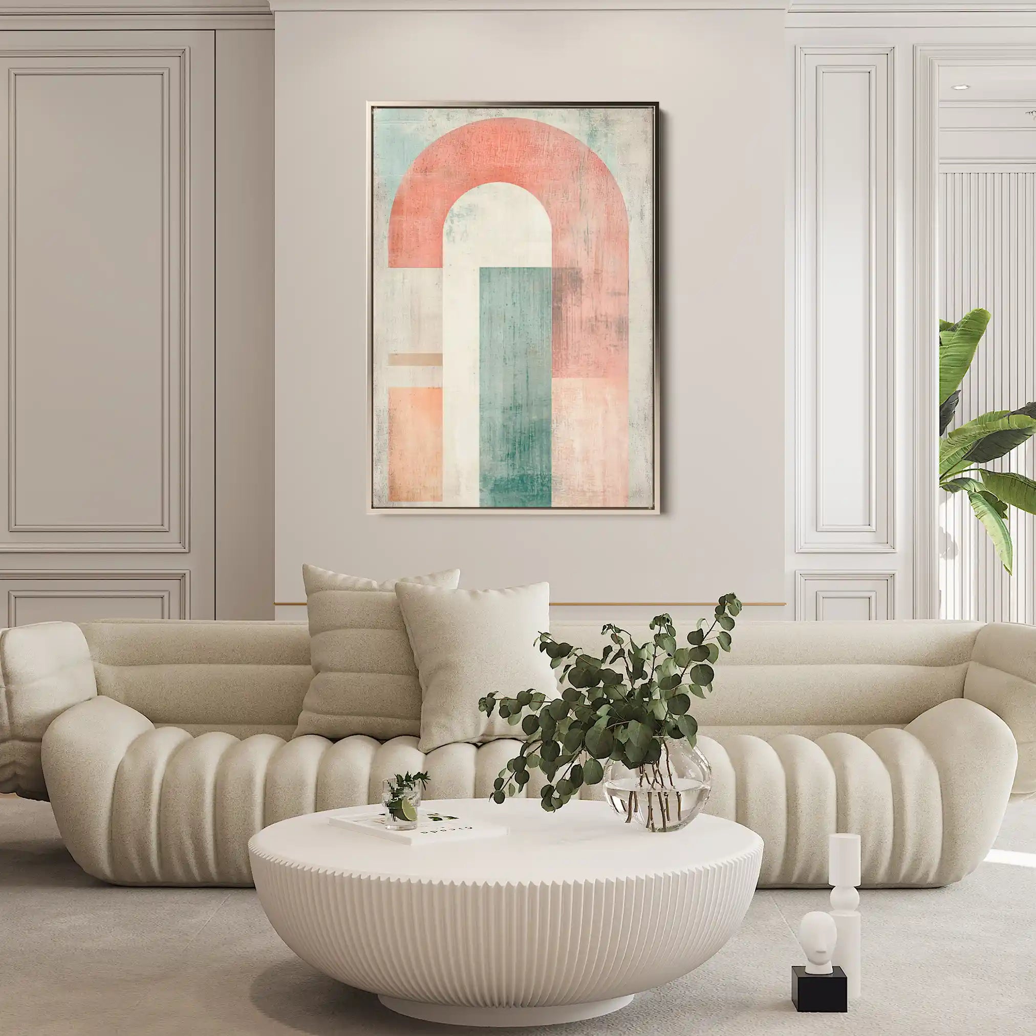 Abstract 640 Canvas Art 18" x 24" / 45 x 60 cm / Black