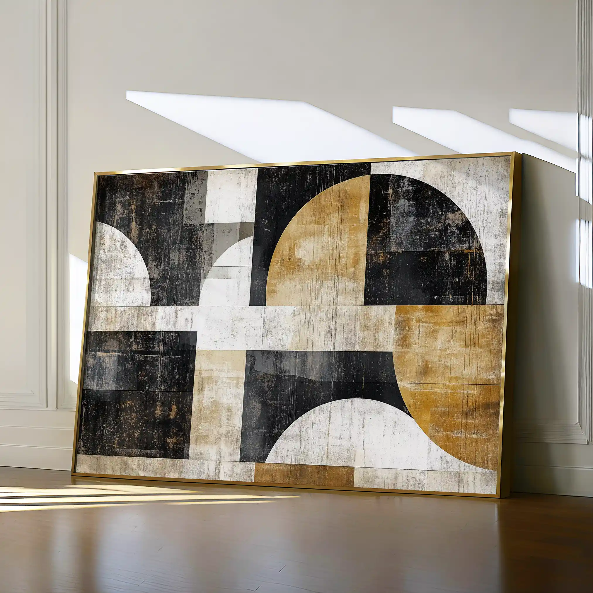 Abstract 641 Canvas Art 18" x 24" / 45 x 60 cm / Black
