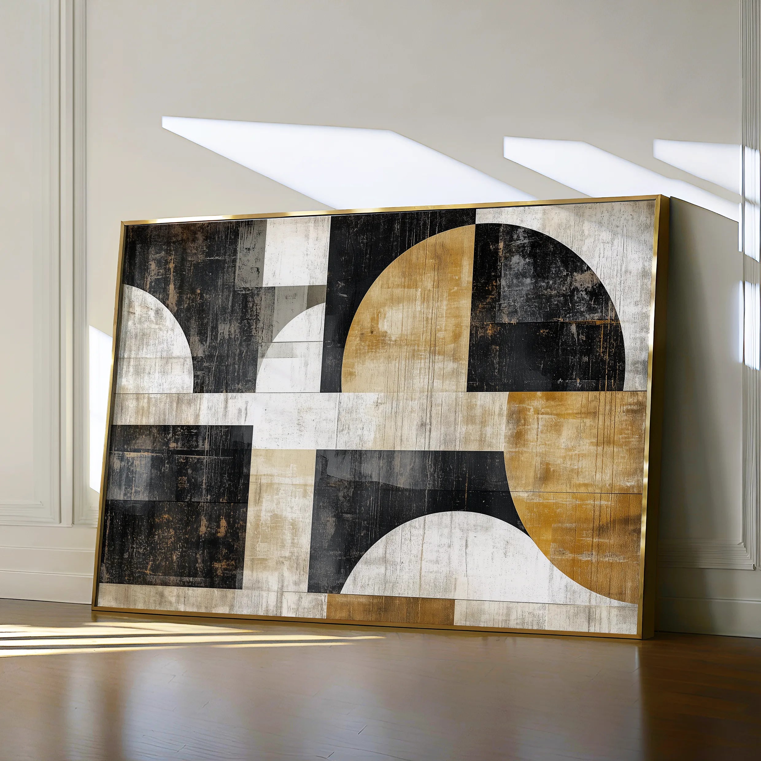 Abstract 641 Canvas Art 18" x 24" / 45 x 60 cm / Black