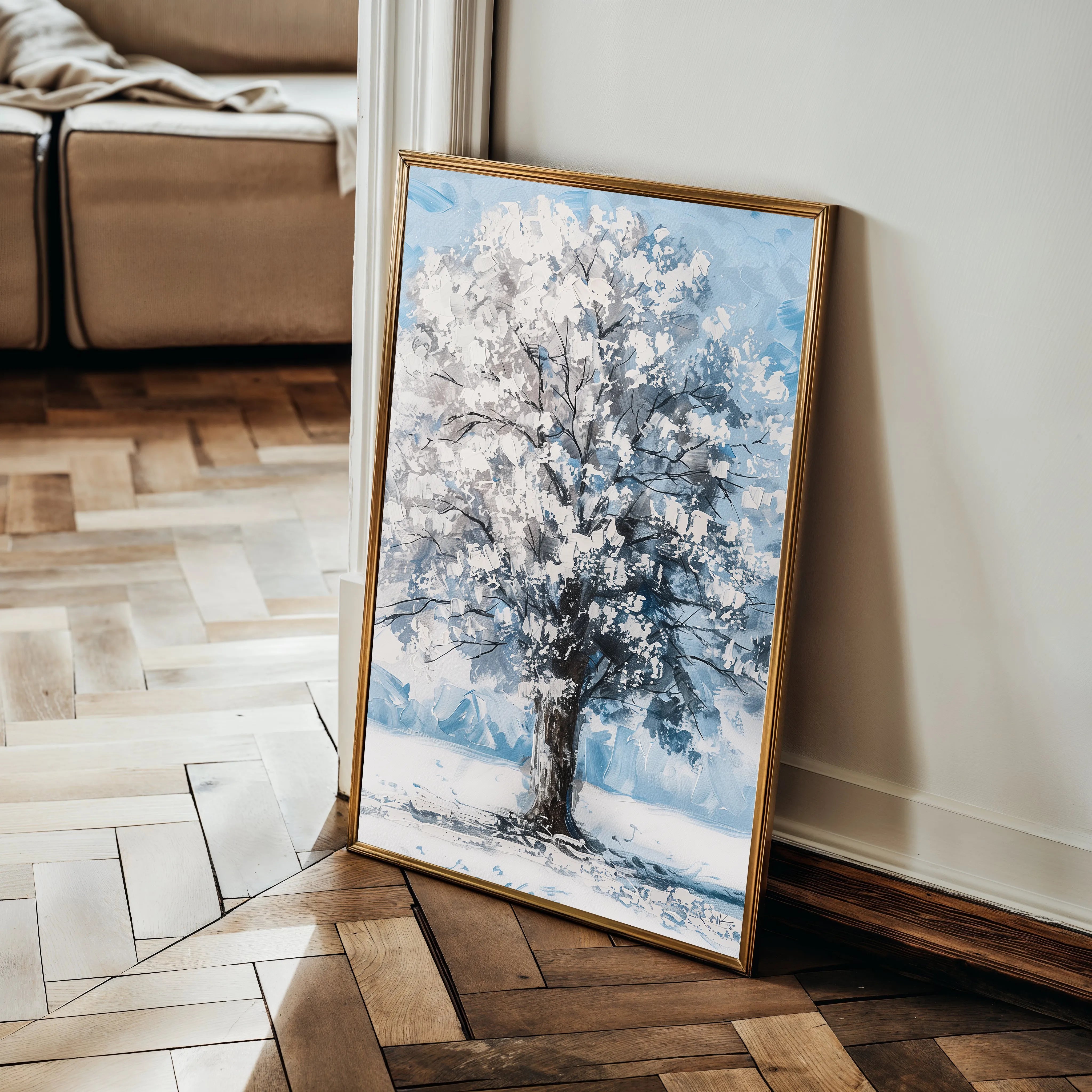 Floral 641 Canvas Art 18" x 24" / 45 x 60 cm / Black
