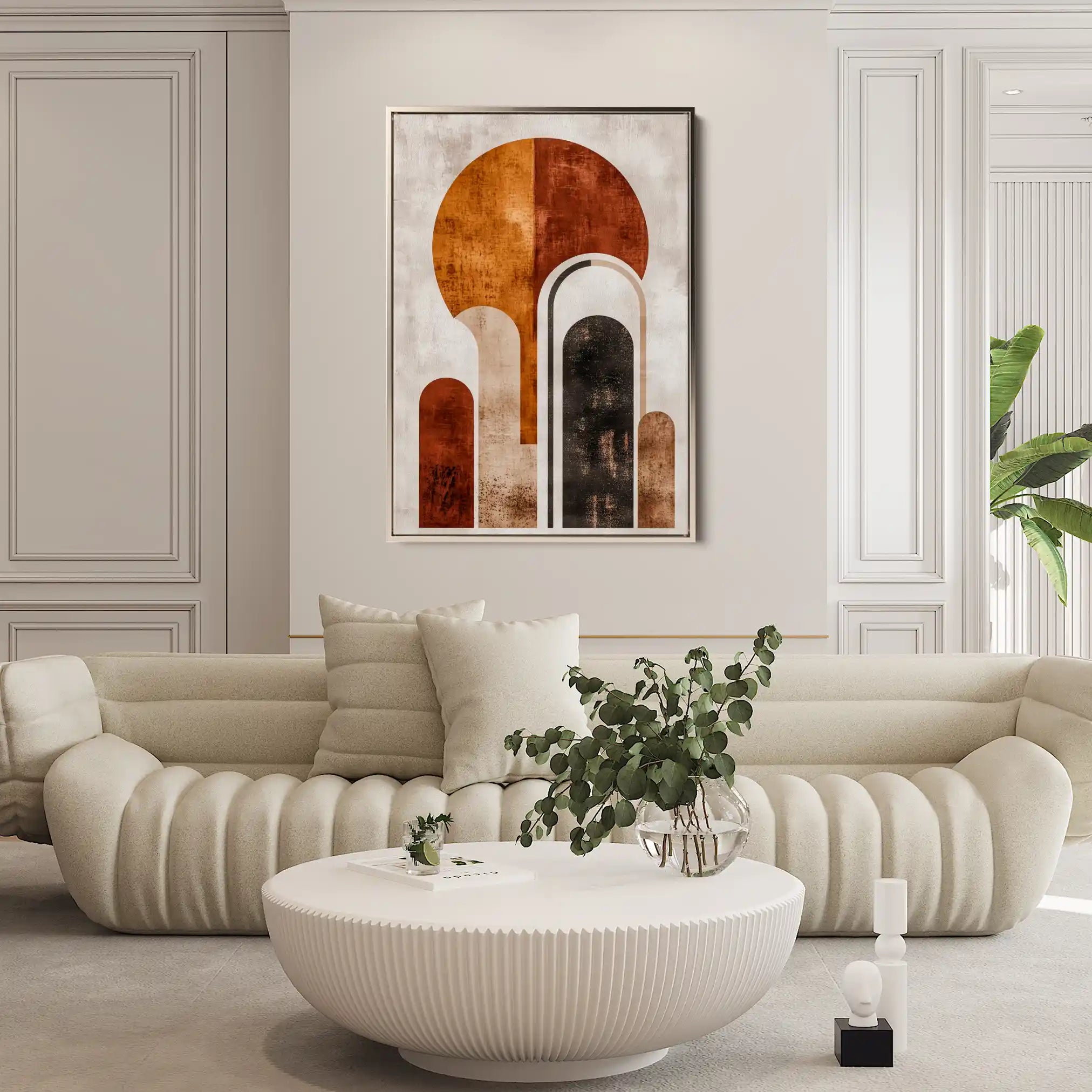 Abstract 642 Canvas Art 18" x 24" / 45 x 60 cm / Black