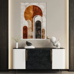Abstract 642 Canvas Art 18" x 24" / 45 x 60 cm / Black