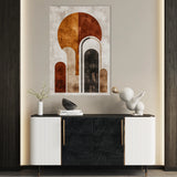 Abstract 642 Canvas Art 18" x 24" / 45 x 60 cm / Black
