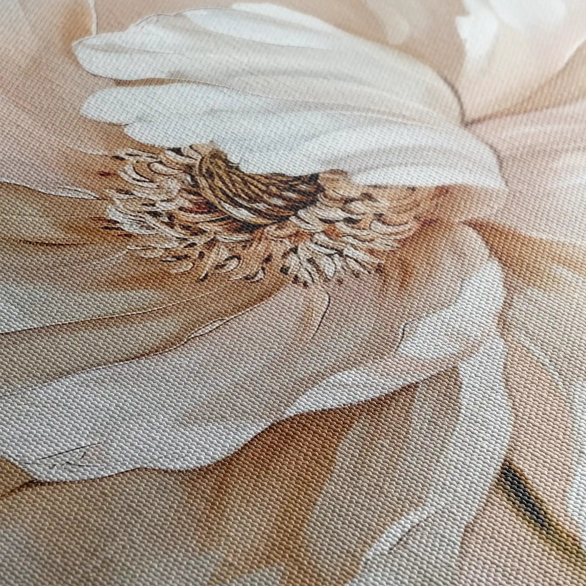 Floral 642 Canvas Art 60 x 40 cm / Black