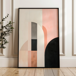 Abstract 643 Canvas Art 18" x 24" / 45 x 60 cm / Black