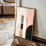 Abstract 643 Canvas Art 18" x 24" / 45 x 60 cm / Black