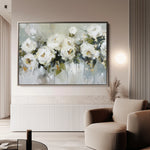 Floral 643 Canvas Art 18" x 24" / 45 x 60 cm / Black