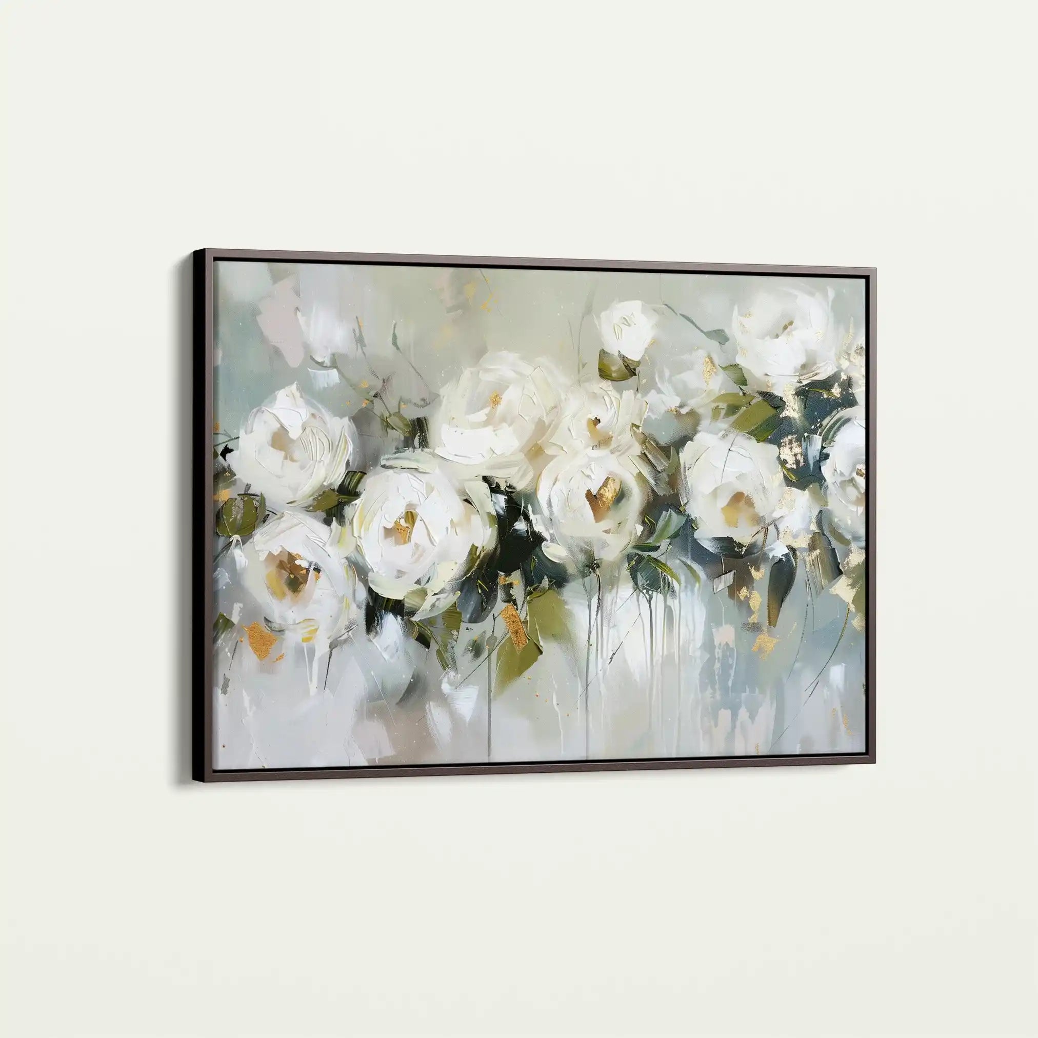Floral 643 Canvas Art 18" x 24" / 45 x 60 cm / Black