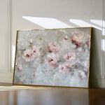 Floral 644 Canvas Art 18" x 24" / 45 x 60 cm / Black