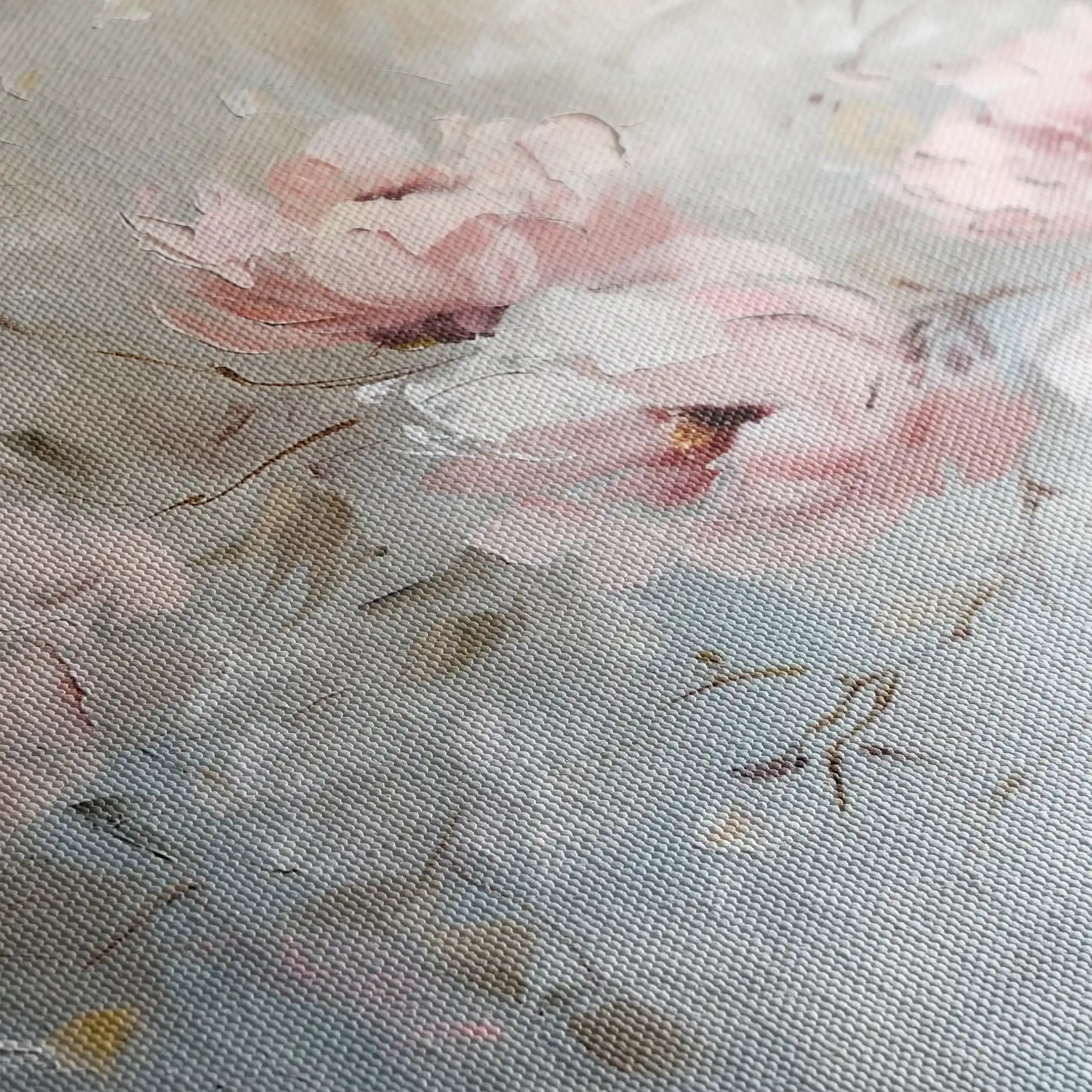 Floral 644 Canvas Art 60 x 40 cm / Black