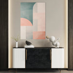 Abstract 645 Canvas Art 18" x 24" / 45 x 60 cm / Black