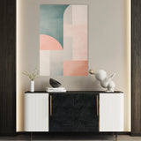 Abstract 645 Canvas Art 18" x 24" / 45 x 60 cm / Black