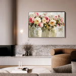 Floral 645 Canvas Art 18" x 24" / 45 x 60 cm / Black