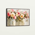 Floral 645 Canvas Art 18" x 24" / 45 x 60 cm / Black