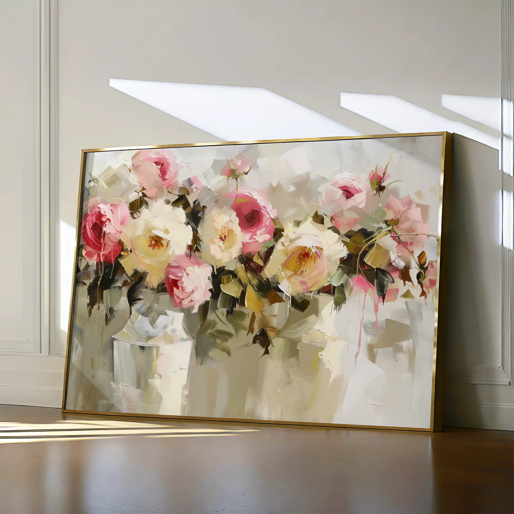 Floral 645 Canvas Art 60 x 40 cm / Black