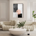 Abstract 646 Canvas Art 18" x 24" / 45 x 60 cm / Black