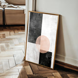 Abstract 646 Canvas Art 18" x 24" / 45 x 60 cm / Black
