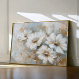 Floral 646 Canvas Art 18" x 24" / 45 x 60 cm / Black