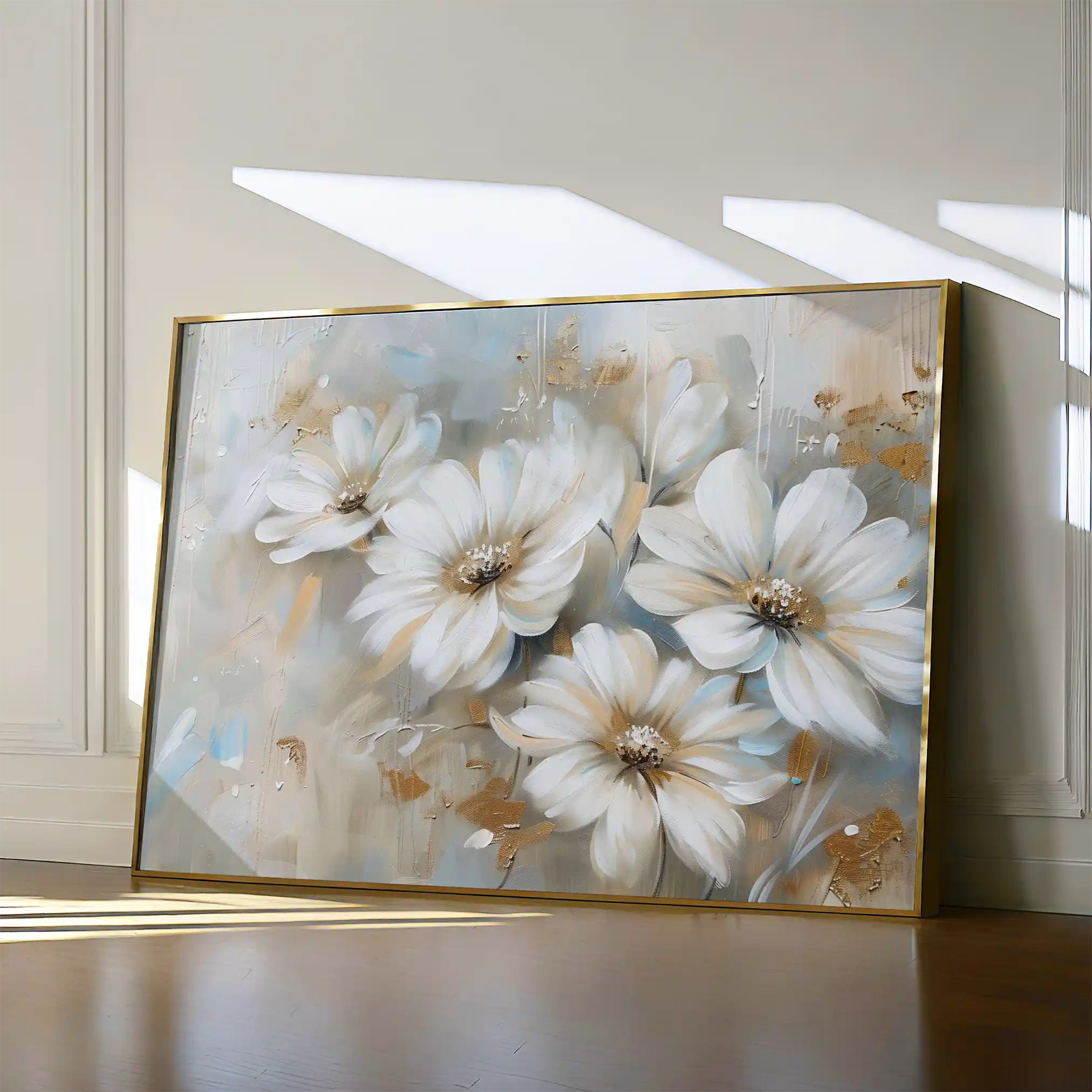 Floral 646 Canvas Art 18" x 24" / 45 x 60 cm / Black
