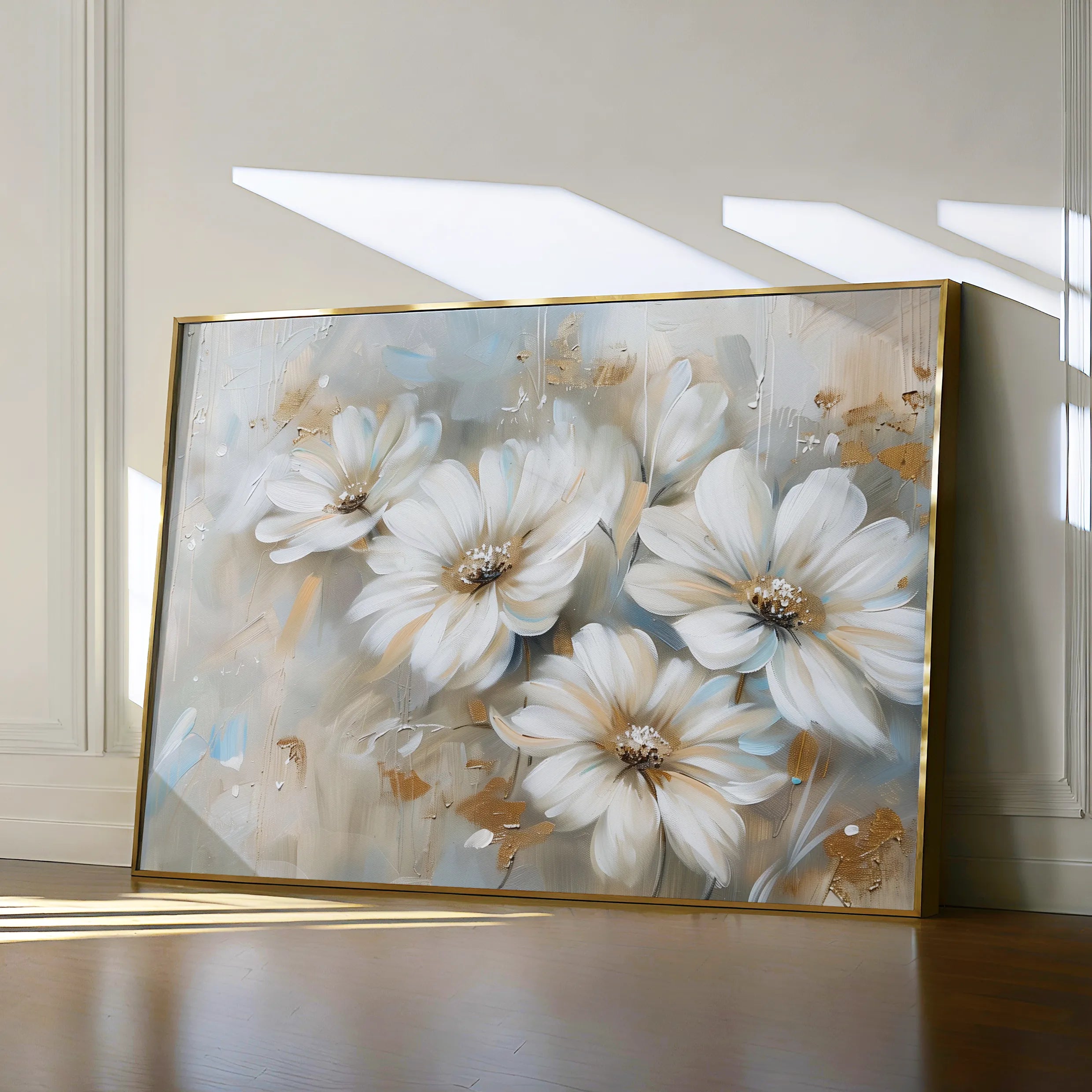 Floral 646 Canvas Art 18" x 24" / 45 x 60 cm / Black